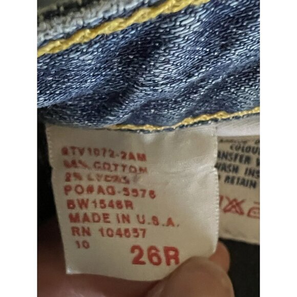 AG Adriano Goldschmied The Club Womens Blue Denim Flare Jeans 26x33 Stretch USA - Picture 10 of 10